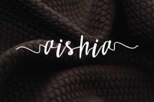 Aishia Script Font Review for Design Projects