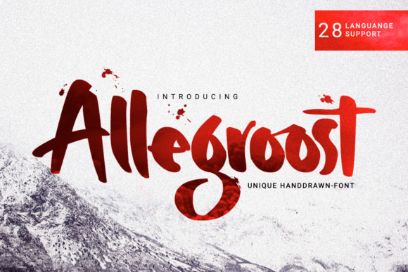 Allegroost: A Handwritten Font with an Edgy, Unique Character