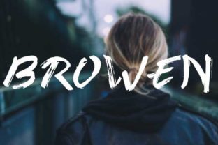 Browen: A Bold Script for Modern Editorial Design