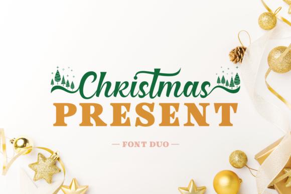 Christmas Present Duo Font Review for Holiday Branding