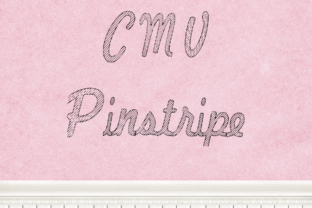 CMV Pinstripe Font for Editorial Design