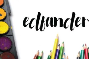 Edfander: A Romantic Script Font for Editorial Design