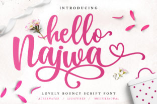 Hello Najwa – A Romantic Script Font for Web Design