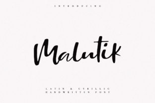 Malutik: A Modern Script Font for Handmade Creations