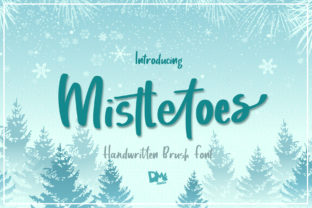 Mistletoes Font for Festive Web Design