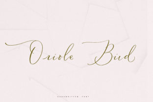 Oriole Bird Font for Modern Marketing Designs