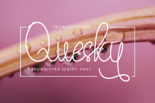 Quesky: A Handwritten Script Font for Creative Projects