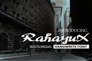 RahayuX - A Modern Script Font for Handmade Creations
