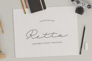 Retta: A Feminine Friendly Handwritten Typeface for Web Design