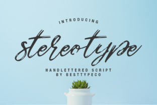 Stereotype Font for Bold Visual Storytelling