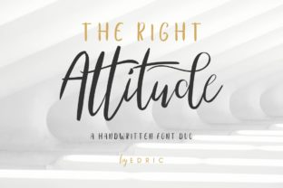 The Right Attitude Duo: A Font Set for Handmade Creativity