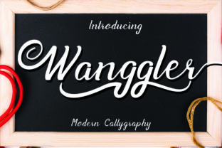 Wanggler: A Stylish Script Font for Creative Branding